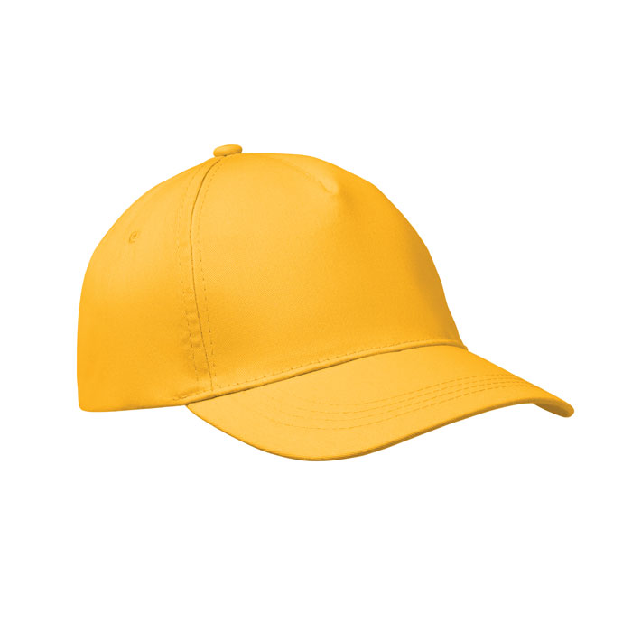 BUZZ - 5 Panel baseball cap 160 gr/m - Yellow