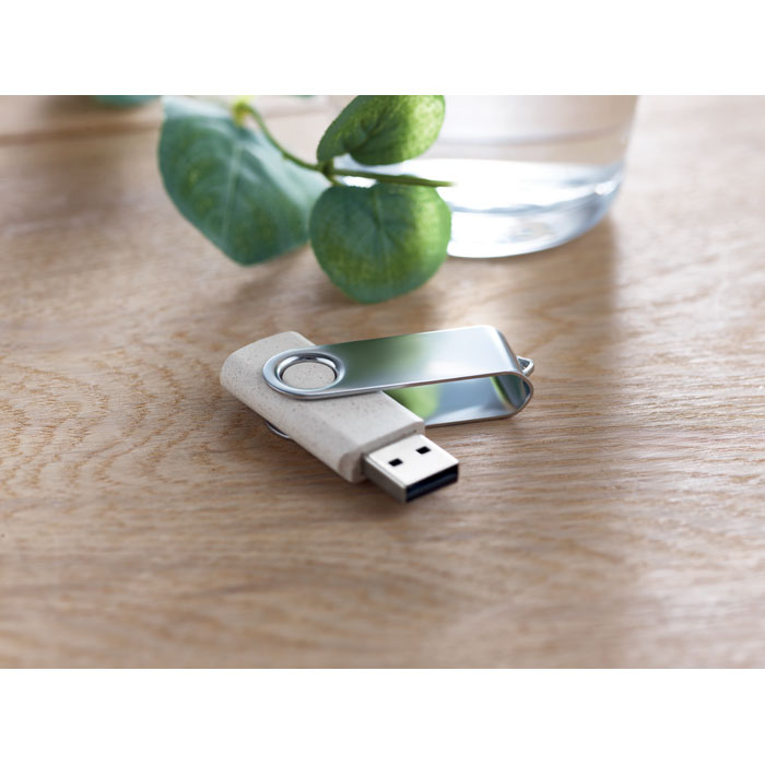 TECHMATE+ - Wheat straw PP 50/50 USB 16GB