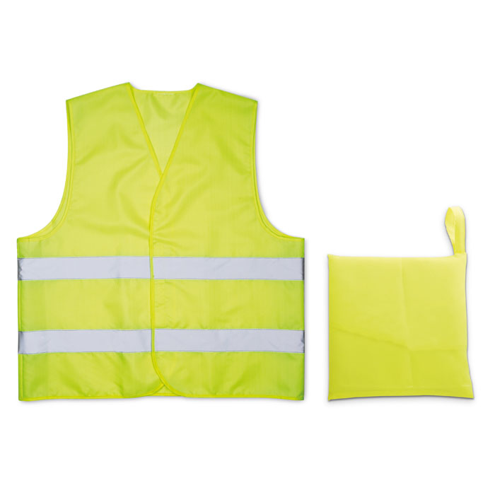 VISIBLE - Knitted material waistcoat - Yellow