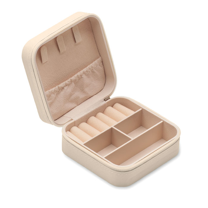 JULBOX - PU Travel jewellery box - Beige