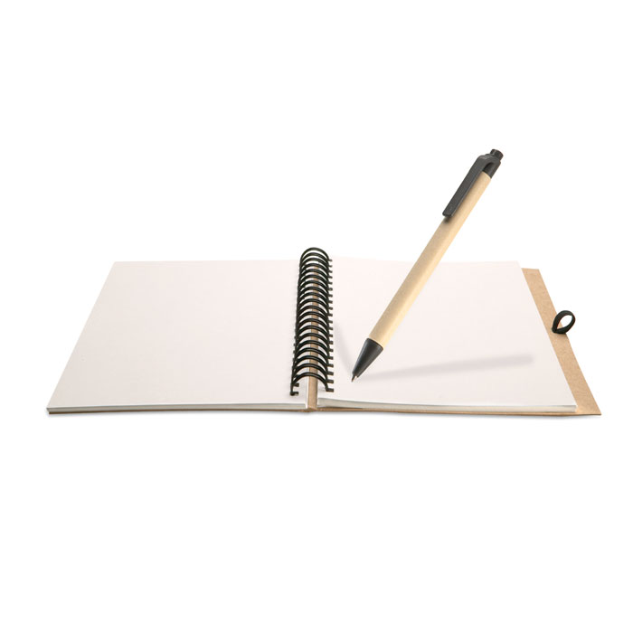 BLOQUERO - B6 Recycled notebook with pen