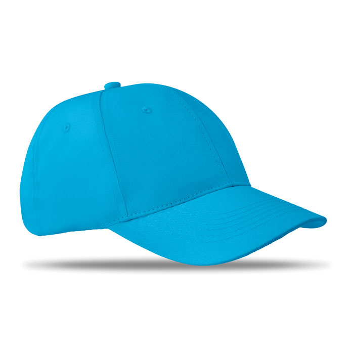 BASIE APOLLO - 6 Panel baseball cap 160 gr/m - Turquoise