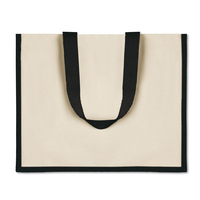 CAMPO DE FIORI - Jute and canvas shopping bag