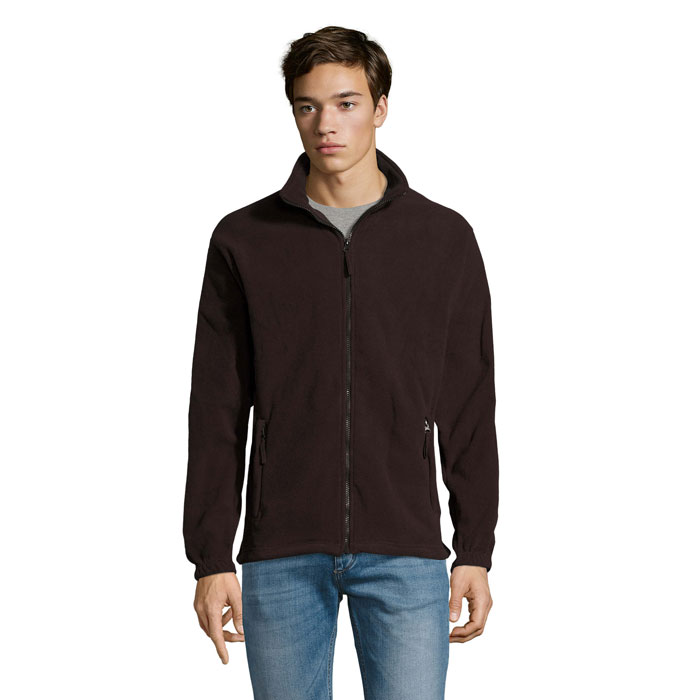 NORTH - 20RTH Zipped Fleece Jacket - Dark Chocolate