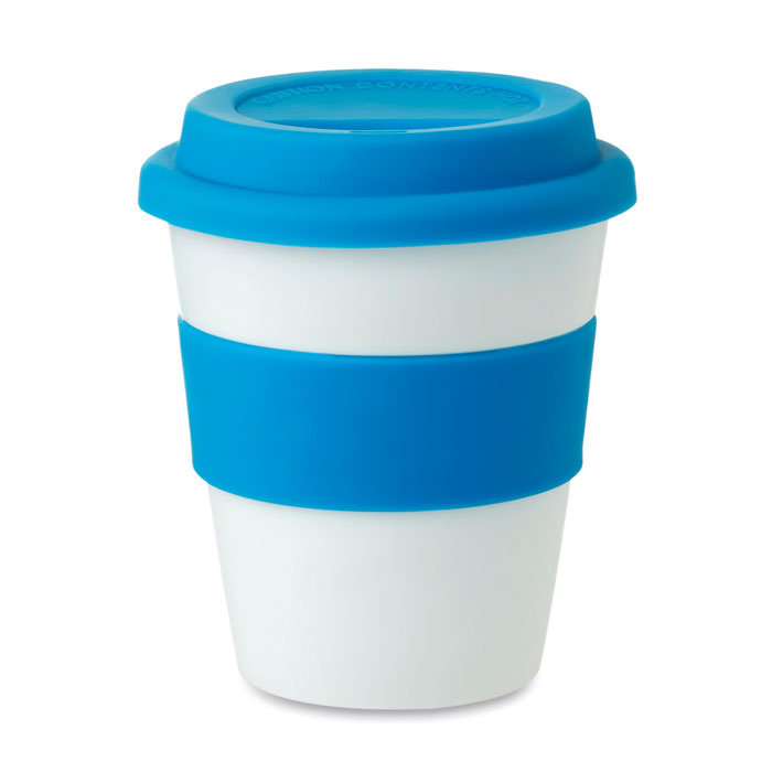 ASTORIA - PP tumbler with silicone lid - Blue
