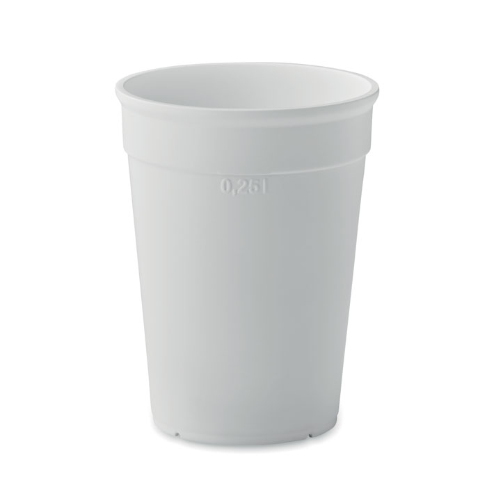 AWAYCUP - PP cup capacity 250ml - White