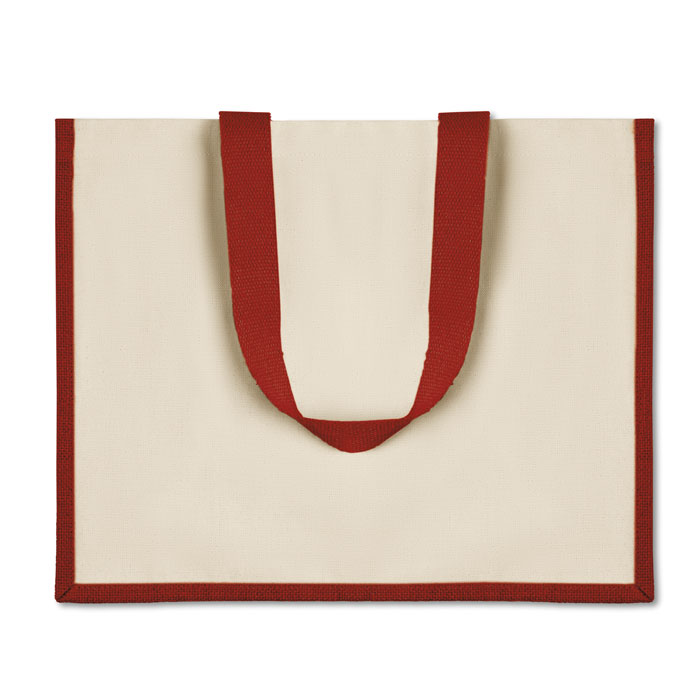 CAMPO DE FIORI - Jute and canvas shopping bag