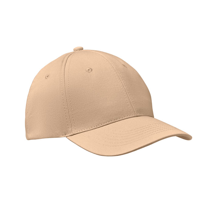 BASIE APOLLO - 6 Panel baseball cap 160 gr/m - Ivory