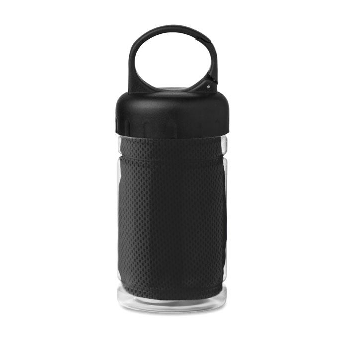 FRIS - Cooling towel in PET bottle - Black
