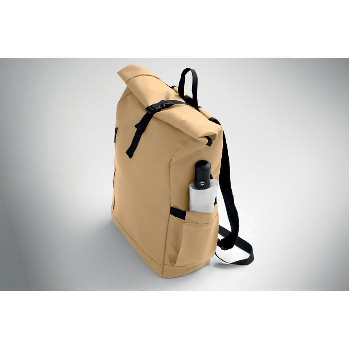 BANGKOK ROLL - Rolltop laptop rucksack 600D