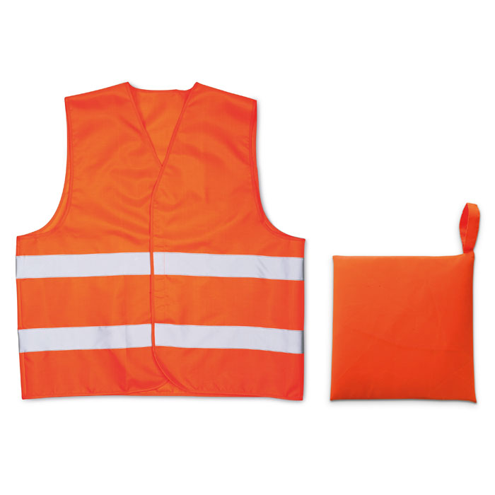 VISIBLE - Knitted material waistcoat - Orange