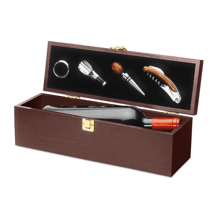 COSTIERES - Wine set in wine box
