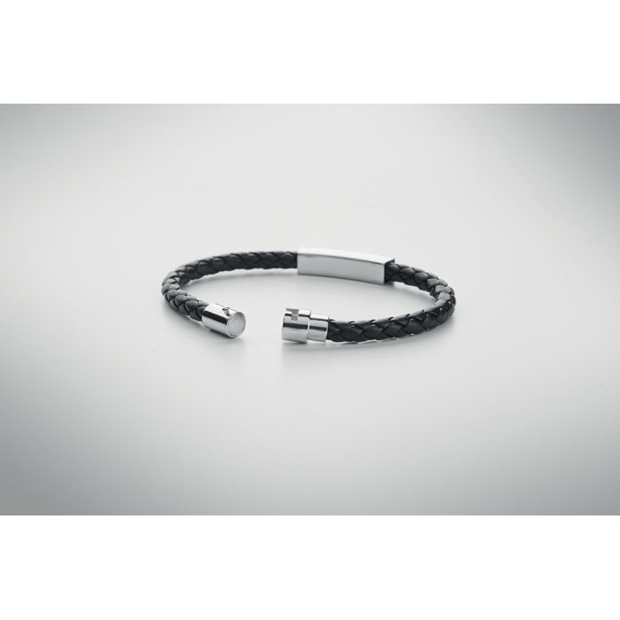 FAULETI - Braided faux leather bracelet
