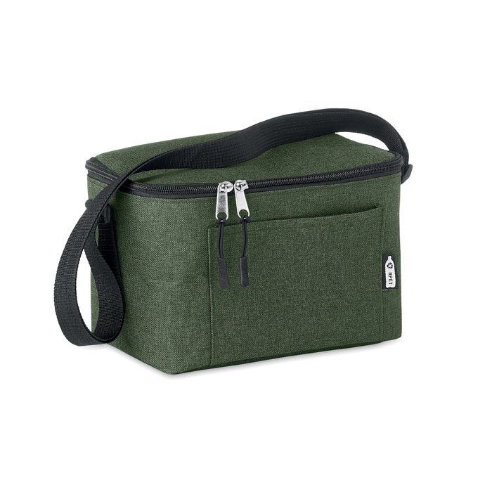 CUBA - 600D RPET Cooler bag for cans - Dark Green