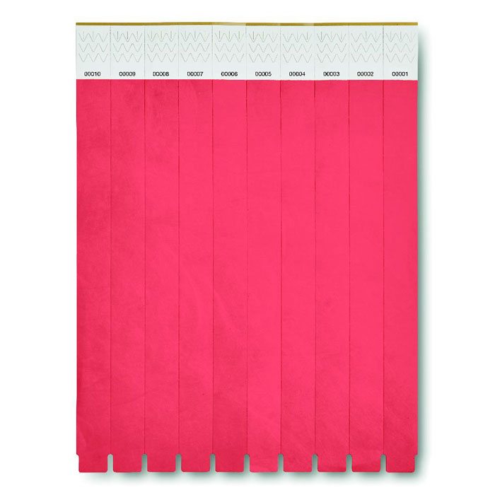  TYVEK - One sheet of 10 wristbands