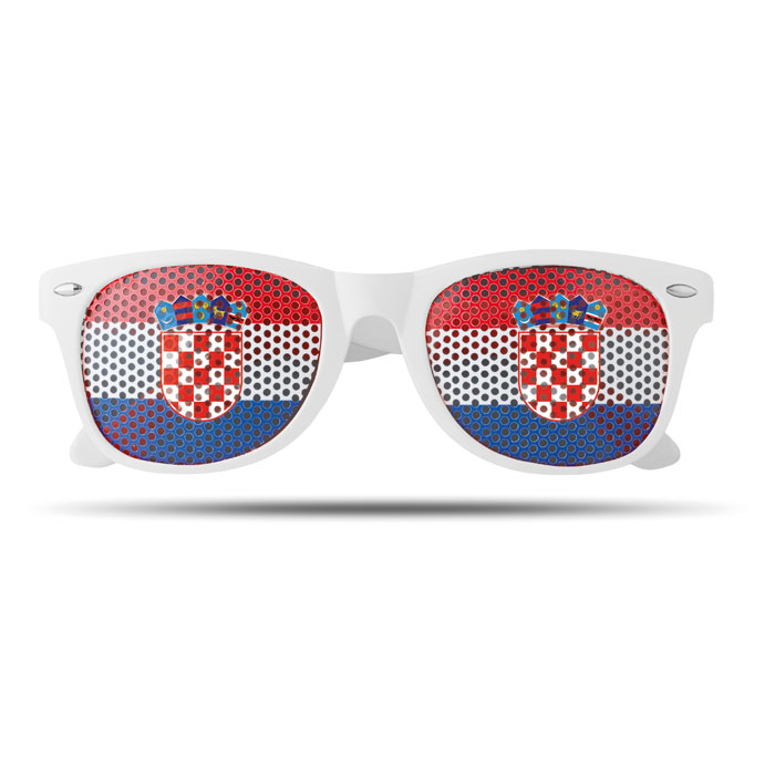 FLAG FUN - Glasses country - White/Blue