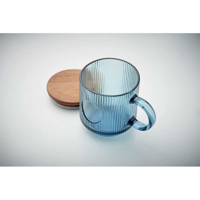 VITRIO MUG - Ribbed glass mug 300ml