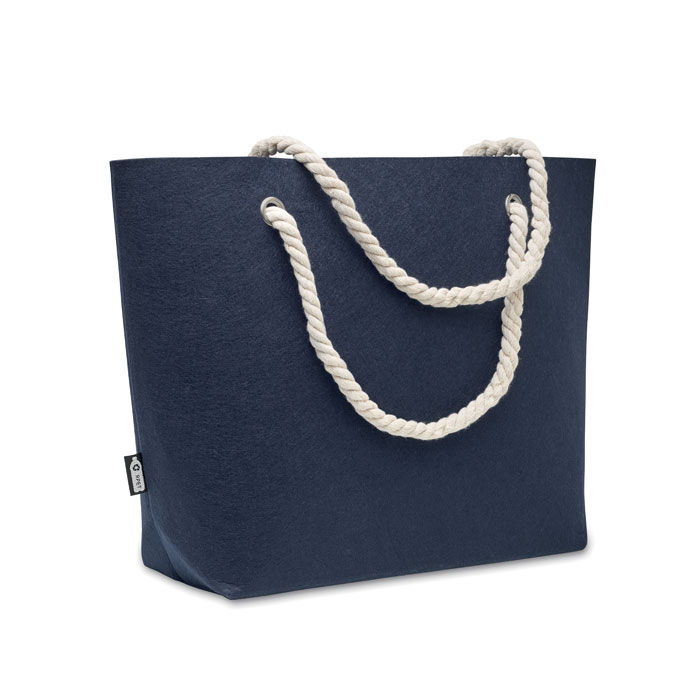 FELTSEA - RPET felt beach bag - Blue