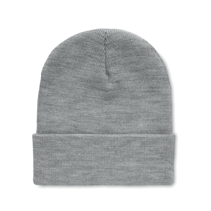 POLO RPET - Beanie in RPET with cuff - White/Grey