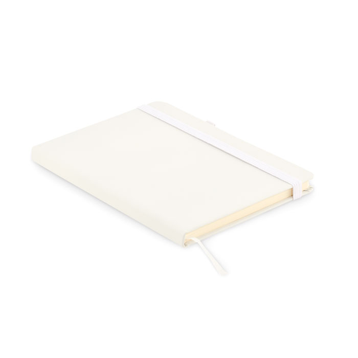 ARPU - Recycled leather A5 notebook - White