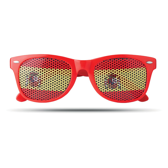 FLAG FUN - Glasses country - Red