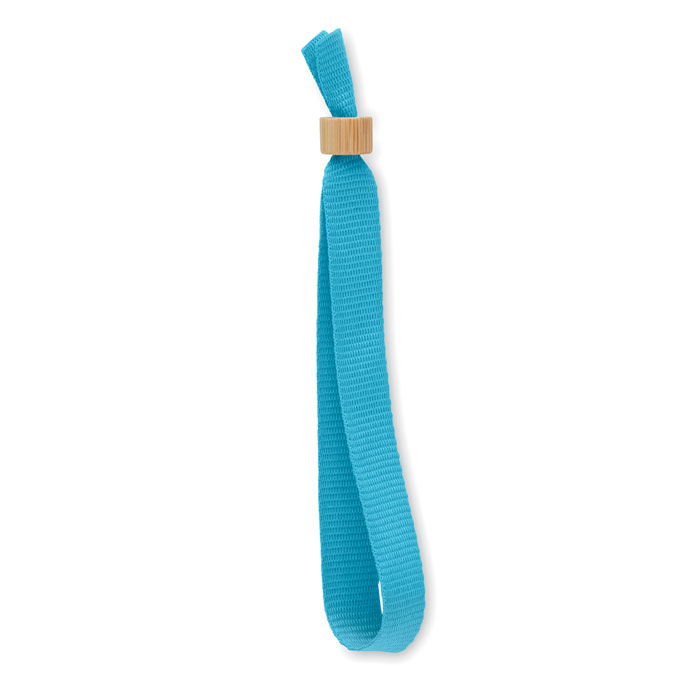 FIESTA - RPET polyester wristband - Turquoise