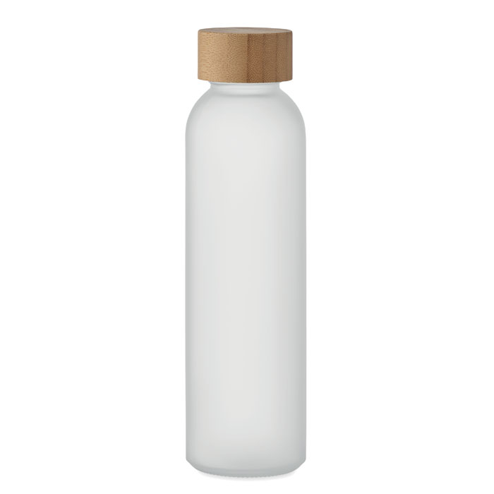 ABE - Frosted glass bottle 500ml - Transparent White