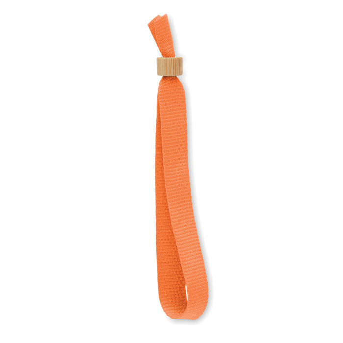 FIESTA - RPET polyester wristband - Orange