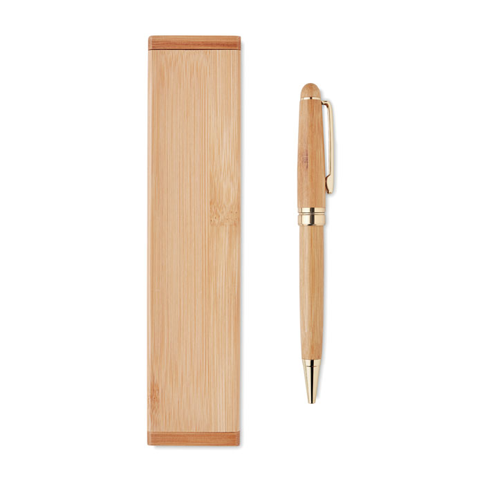 ETNA - Bamboo twist ball pen in box