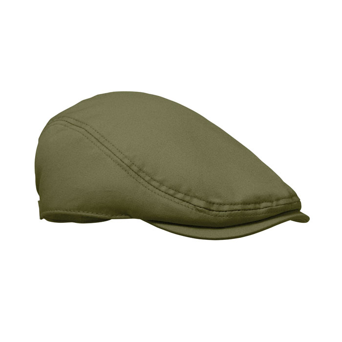 FLAT PEAK - Newsboy flat cap 235 gr/m² - Army Green