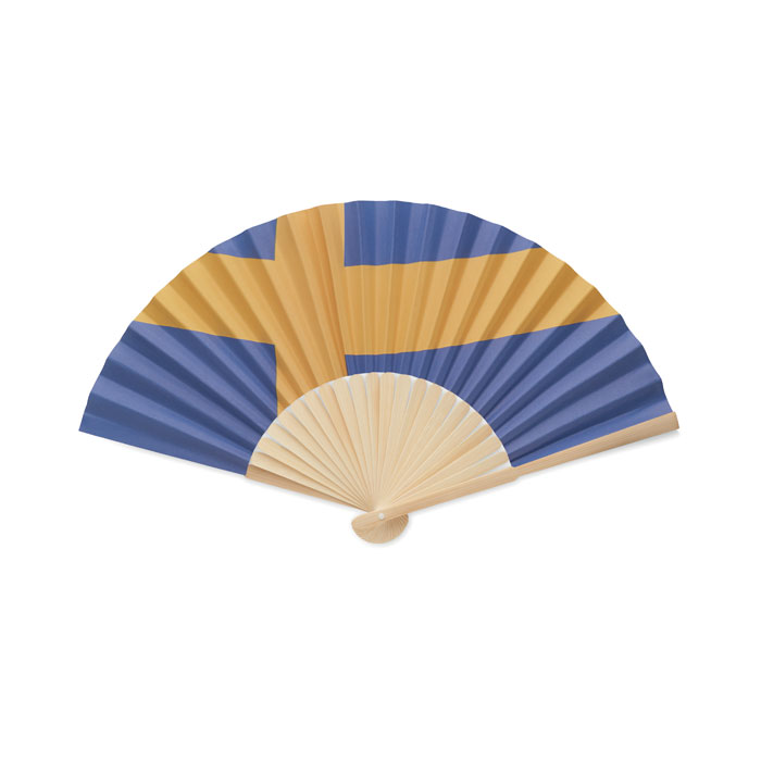 FUNFAN - Manual fan flag design - Blue