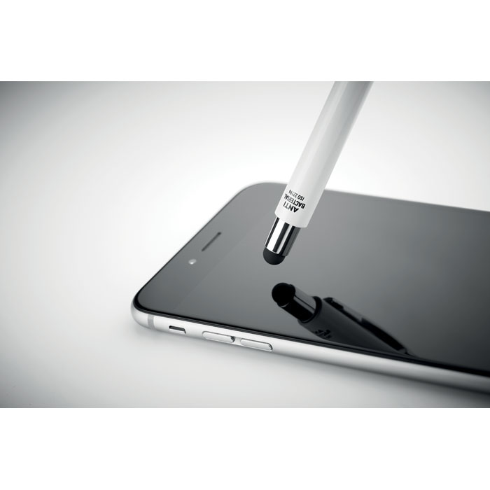 BLANQUITO CLEAN - Antibacterial stylus ballpen