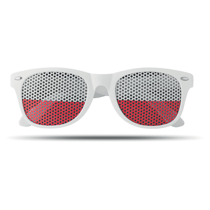 FLAG FUN - Glasses country - White