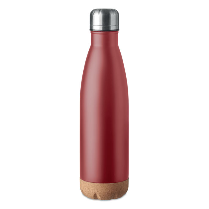 ASPEN CORK - Double wall bottle 500 ml - Burgundy