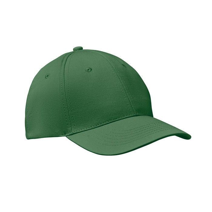 BASIE APOLLO - 6 Panel baseball cap 160 gr/m - Dark Green