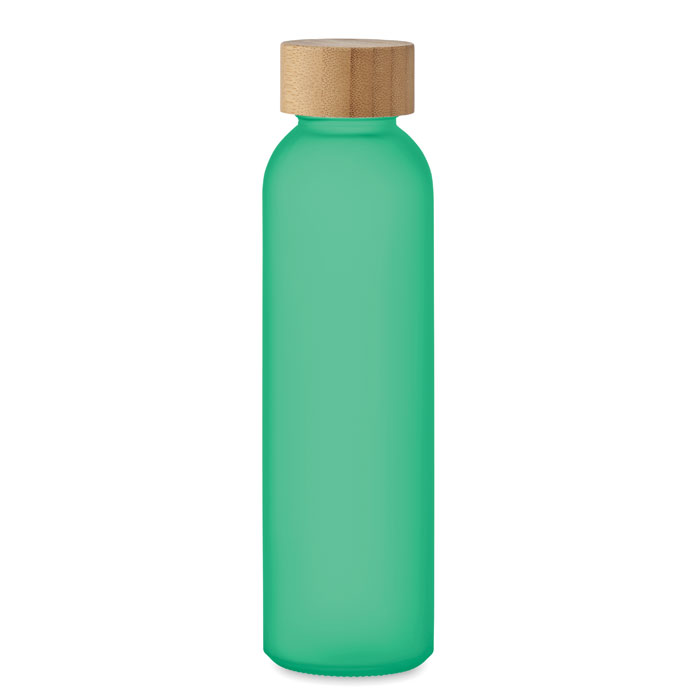 ABE - Frosted glass bottle 500ml - Transparent Green