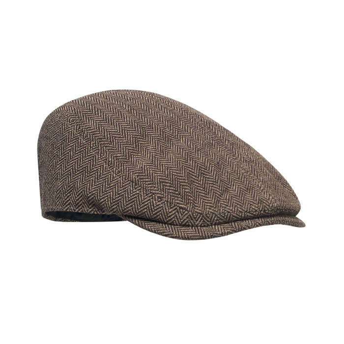 BLIND PEAK - Newsboy flat cap 335 gr/m² - Khaki