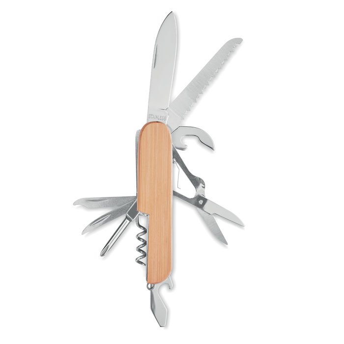 LUCY LUX - Multi tool pocket knife bamboo
