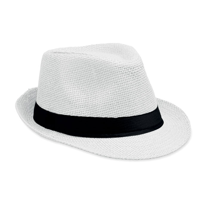 BOOWIE - Paper straw hat - White
