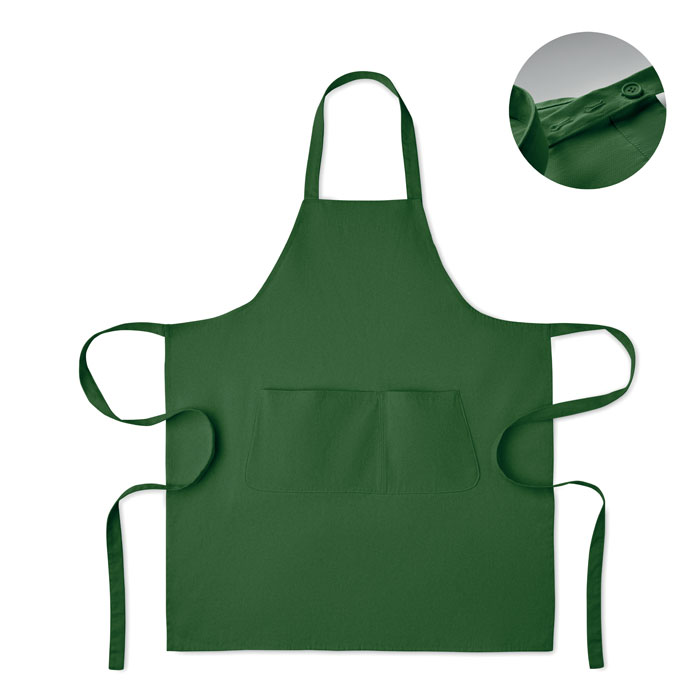 GAMMA - Organic cotton apron 240 gr/m² - Dark Green