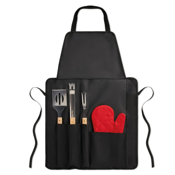 DONAU EAST - BBQ apron with BBQ tools