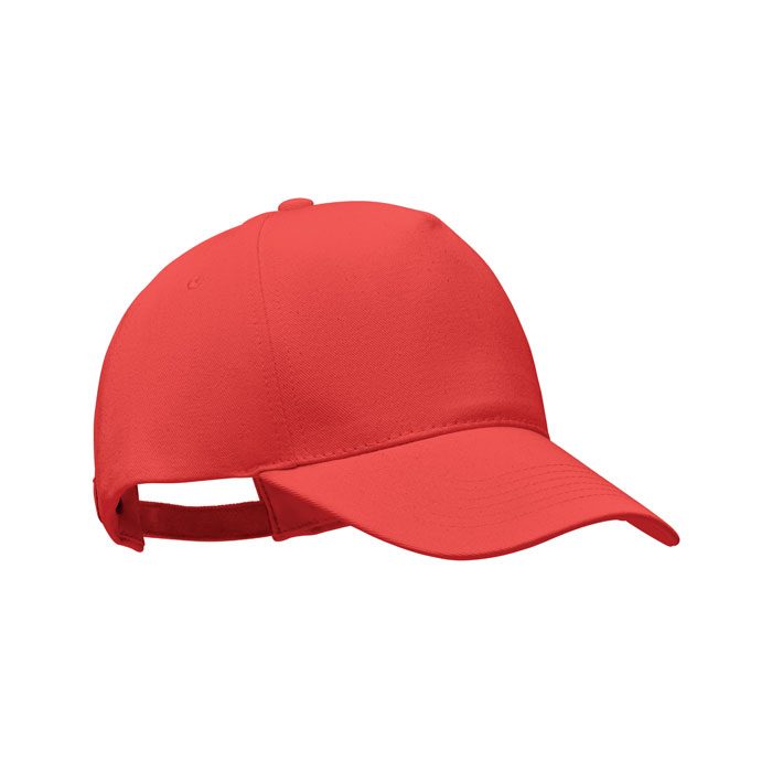 BICCA CAP - Organic cotton cap 250 gr/m² - Red