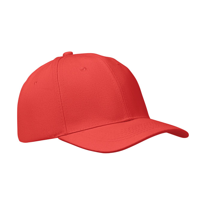 BUFFALO - 6 Panel baseball cap 260 gr/m - Red