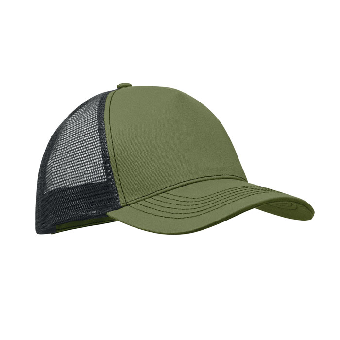 BLIST - 5 panel trucker cap - Army Green