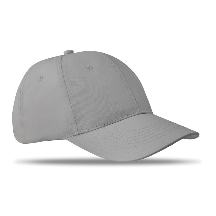 BASIE APOLLO - 6 Panel baseball cap 160 gr/m - Grey