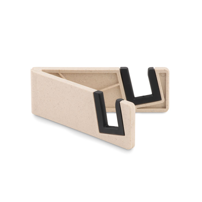 STANDOL+ - Phone holder bamboo fibre/PP - White