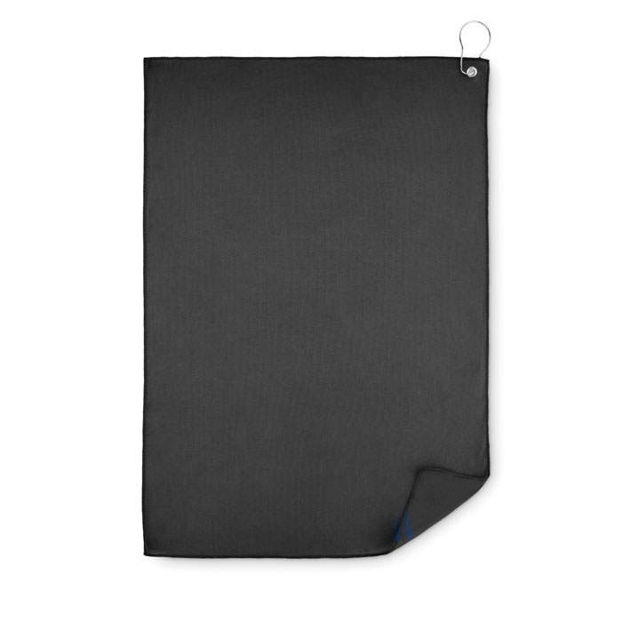 TOWGO - RPET golf towel with hook clip
