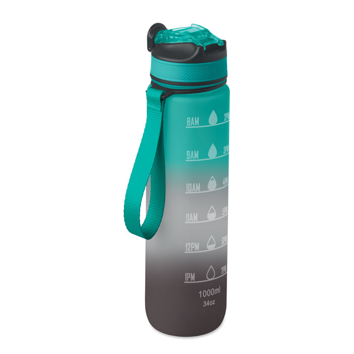 ACTIVATE - Sports water bottle RPET 1L - Black/Blue