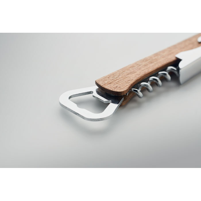 WOOL - 3 in 1 acacia bottle opener