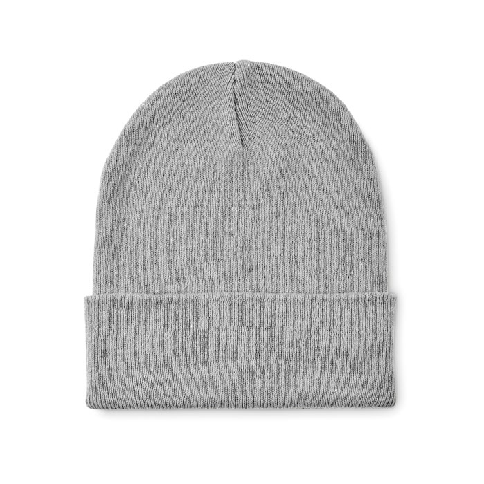 BEANIX - Knitted beanie with cuff - Grey